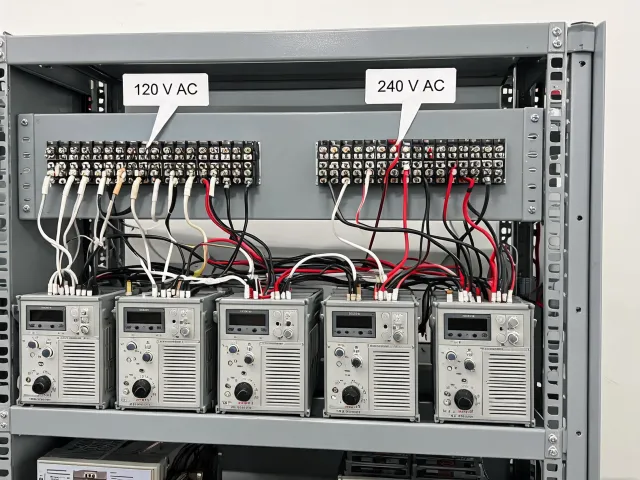 standby generator load simulation rack